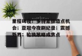 爱游戏-关于里程碑夜！多特蒙德造点机会；亚冠今夜刷纪录；震撼外界；轮换策略成焦点的信息